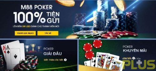 Top 6 game poker đổi thưởng uy tín với giá trị siêu khủng 3 poker M88