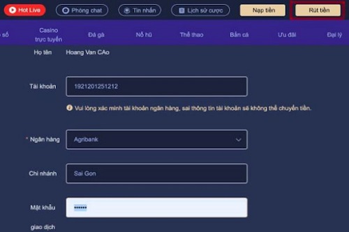 EE88 12 Hướng dẫn rút tiền Ee88