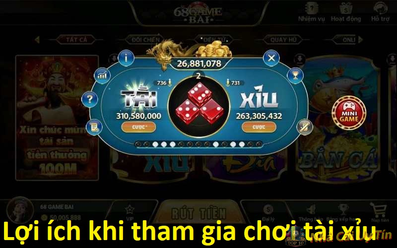 Top 10+ mẹo chơi tài xỉu trên điện thoại thắng lớn 3 Lợi ích khi tham gia chơi tài xỉu trên điện thoại