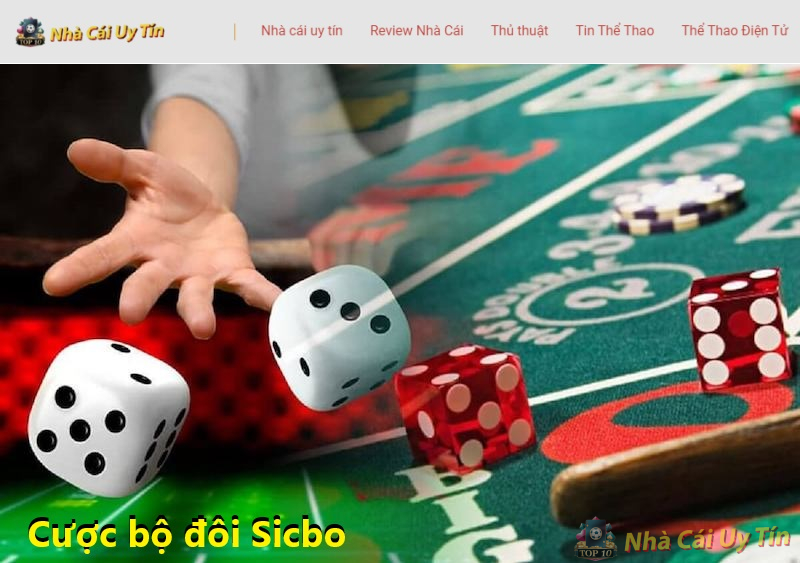 Cách chơi tài xỉu Sicbo “bất bại” từ nhà cái uy tín 2 Cược bộ đôi Sicbo
