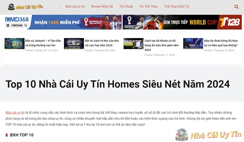 Giới thiệu 1 Giới thiệu nhà cái uy tín